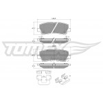 TOMEX Brakes Bremsbelagsatz, Scheibenbremse